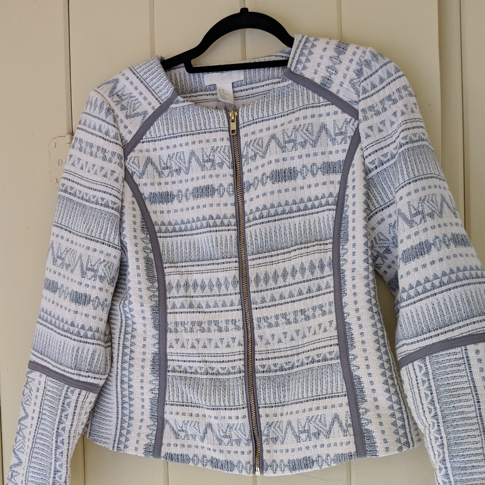 Grey print jacket